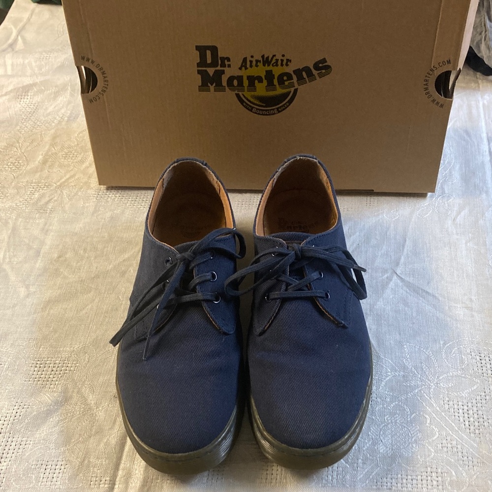 Blue Dr. Martens Air Wair Shoes. Size 11. Worn Twice.
